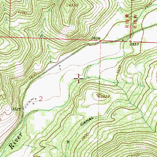Topographic Map of Gold Creek, MT