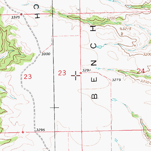 Topographic Map of Golf Bench, MT