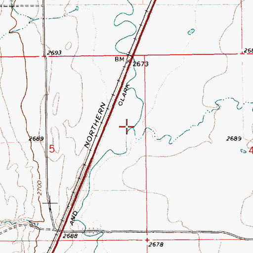 Topographic Map of Gorman Creek, MT