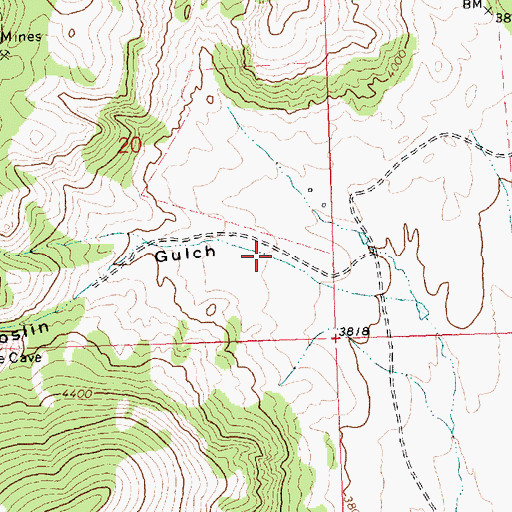 Topographic Map of Goslin Gulch, MT