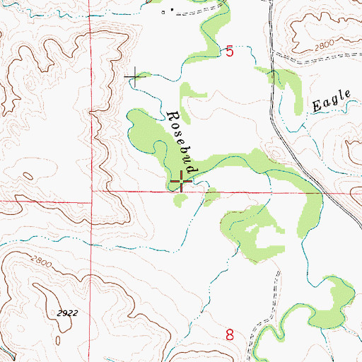 Topographic Map of Graham Coulee, MT