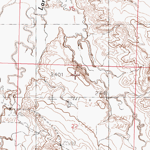 Topographic Map of Grant Coulee, MT