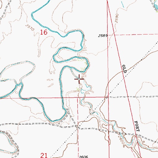 Topographic Map of Gravel Coulee, MT