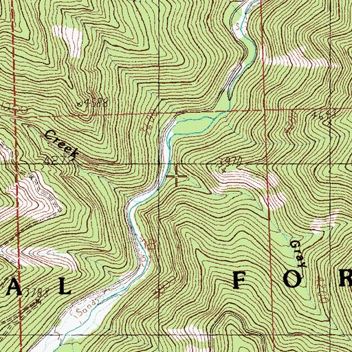 Topographic Map of Gray Gulch, MT
