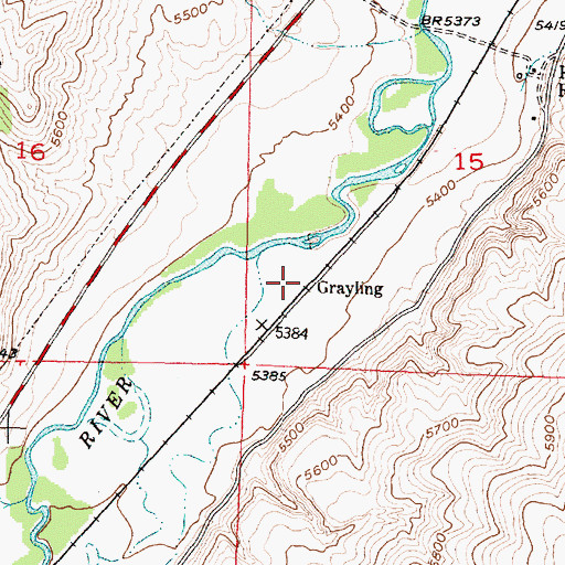 Topographic Map of Grayling, MT
