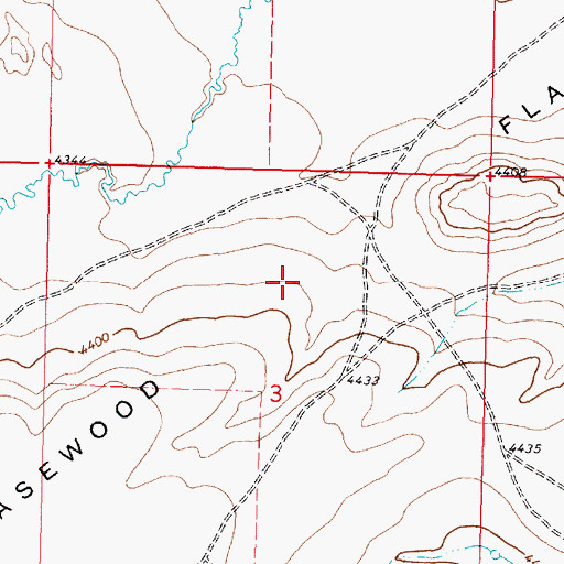 Topographic Map of Greasewood Flat, MT