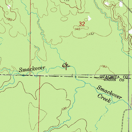 Topographic Map of Holcomb Creek, AR