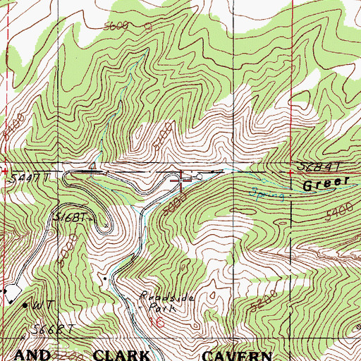 Topographic Map of Greer Gulch, MT