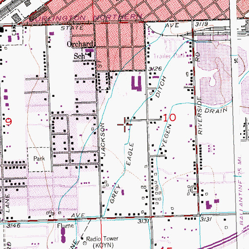 Topographic Map of Grey Eagle Ditch, MT