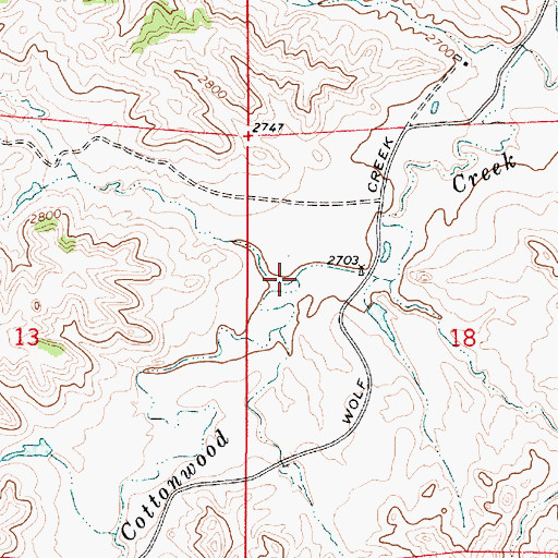Topographic Map of Grimes Creek, MT