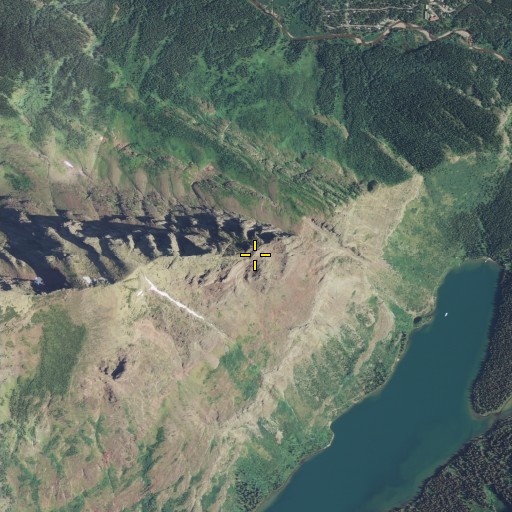 Aerial/Satellite Image of Grinnell Point, MT