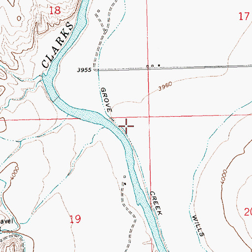 Topographic Map of Grove Creek Canal, MT