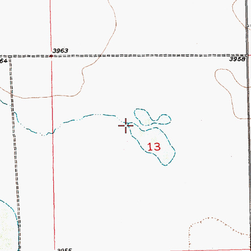 Topographic Map of Gurney Creek, MT