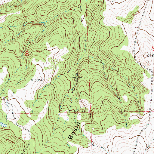 Topographic Map of Gyp Basin, MT
