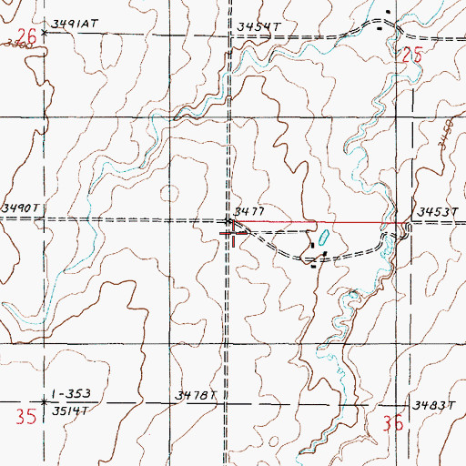 Topographic Map of Habel School (historical), MT