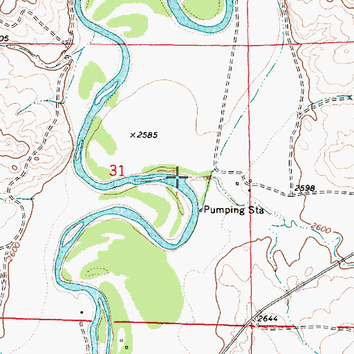 Topographic Map of Haddow Creek, MT
