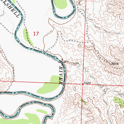 Topographic Map of Haley Coulee, MT