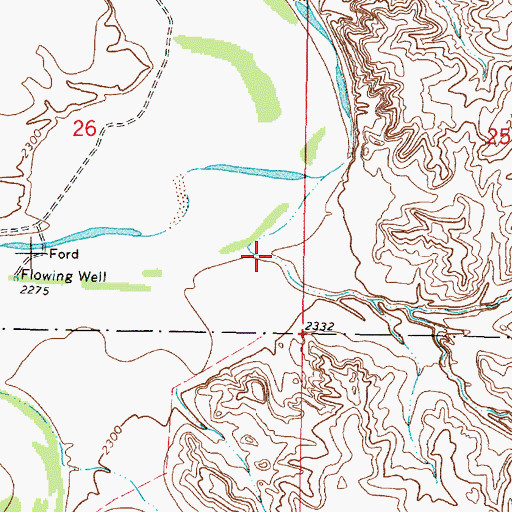 Topographic Map of Halfdahl Coulee, MT