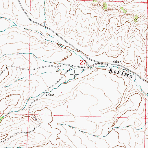 Topographic Map of Halfway Canyon, MT