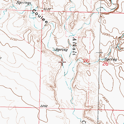 Topographic Map of Hall Coulee, MT