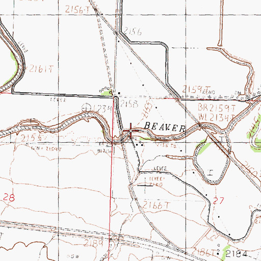 Topographic Map of Hammond's Ranch, MT