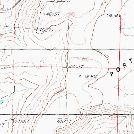 Topographic Map of Harmony School (historical), MT