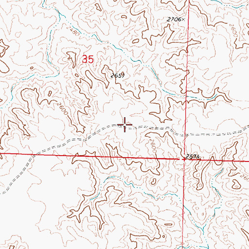 Topographic Map of Harper Ridge, MT