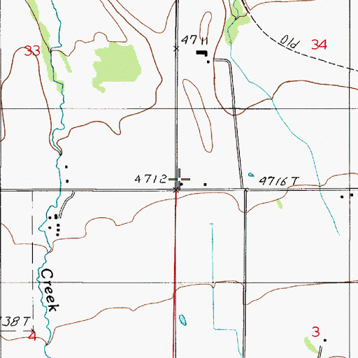 Topographic Map of Harper School (historical), MT