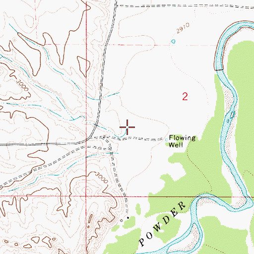 Topographic Map of Hawkey Creek, MT