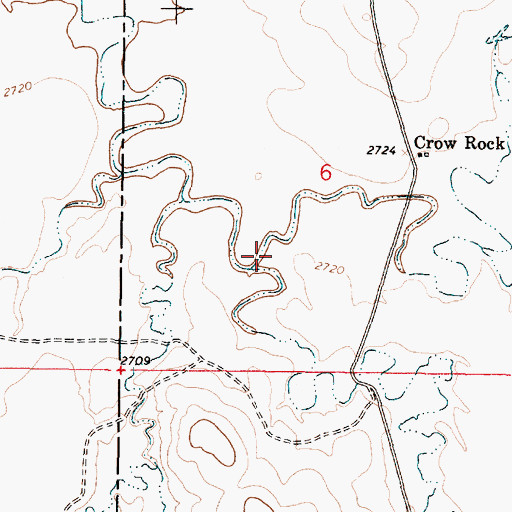 Topographic Map of Hay Creek, MT