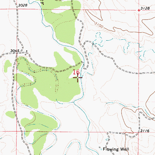 Topographic Map of Hay Creek, MT