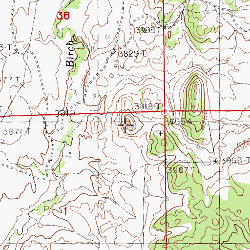 Topographic Map of Haystack Butte, MT