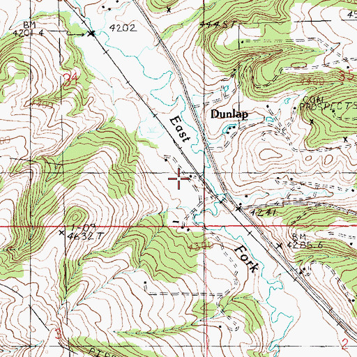 Topographic Map of Heath Station, MT