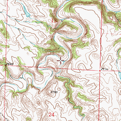 Topographic Map of Hell Hollow, MT