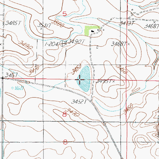 Topographic Map of Heron Lake, MT