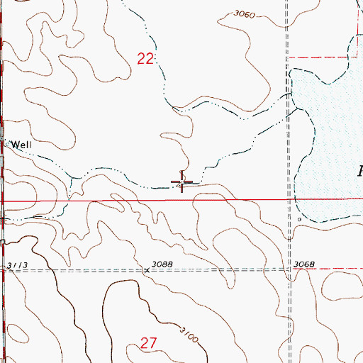 Topographic Map of Hingham Coulee, MT