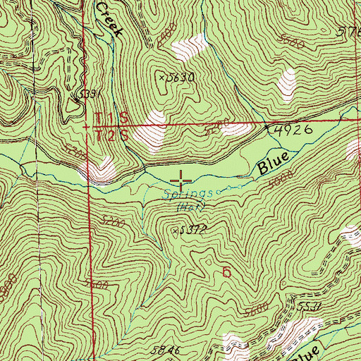 Topographic Map of Hot Springs, MT