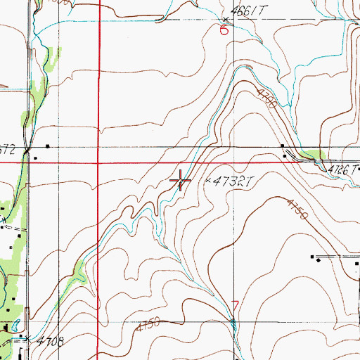 Topographic Map of Hulbert Ditch, MT