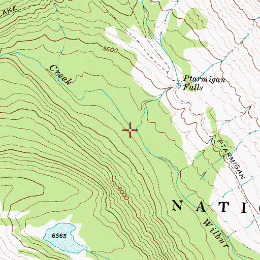 Topographic Map of Iceberg Creek, MT
