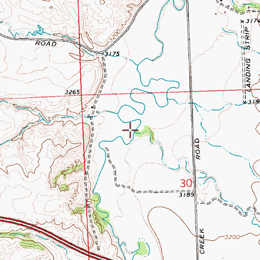 Topographic Map of Indian Creek, MT