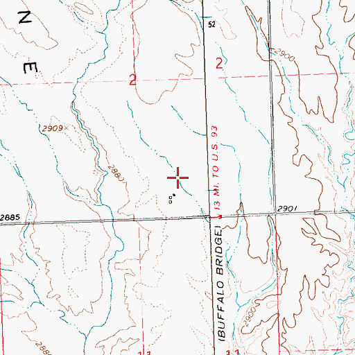 Topographic Map of Irvine Flats, MT