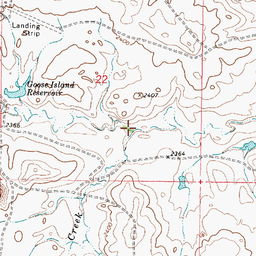 Topographic Map of Jack Creek, MT