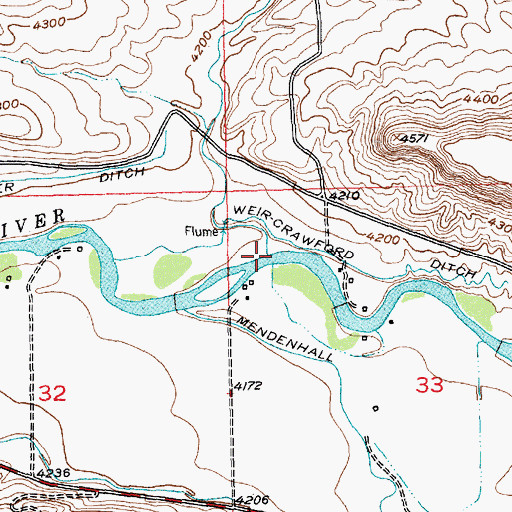Topographic Map of Jack Stone Creek, MT