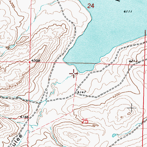 Topographic Map of Jackson Coulee, MT