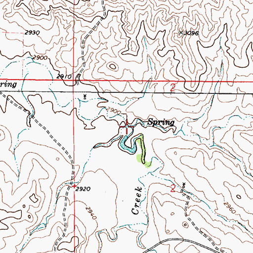 Topographic Map of Jandell Creek, MT