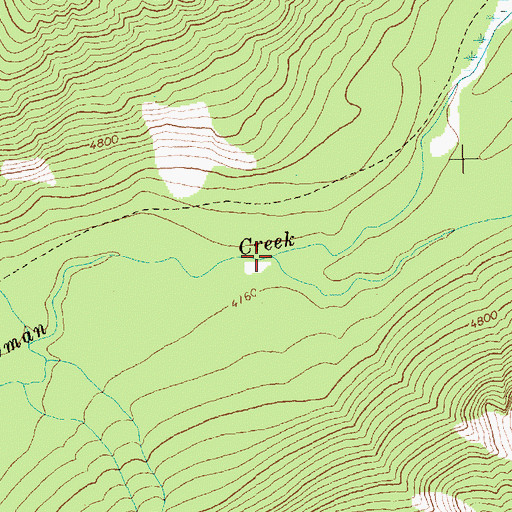 Topographic Map of Jefferson Creek, MT