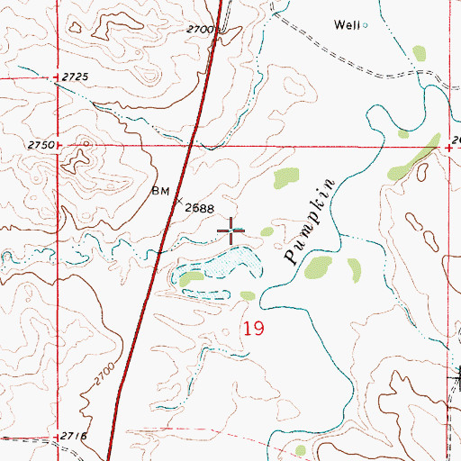 Topographic Map of Jim Creek, MT