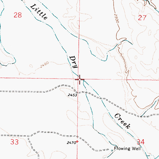 Topographic Map of Jones Creek, MT