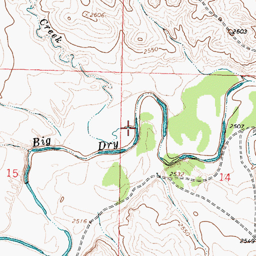 Topographic Map of Jones Creek, MT