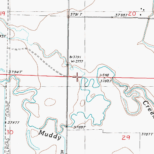 Topographic Map of Jones Creek, MT